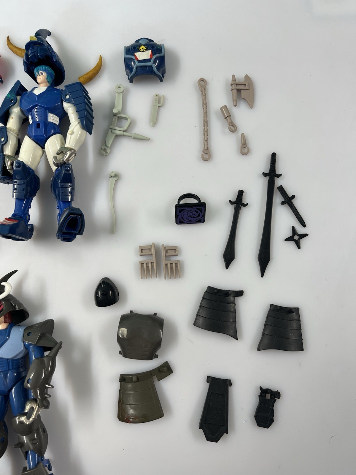 Gig takara I 5 samurai Trooper - Lotto Composto Da 6 Personaggi Con Varie Parti - immagine 4