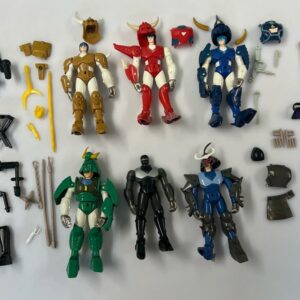 Gig takara I 5 samurai Trooper - Lotto Composto Da 6 Personaggi Con Varie Parti