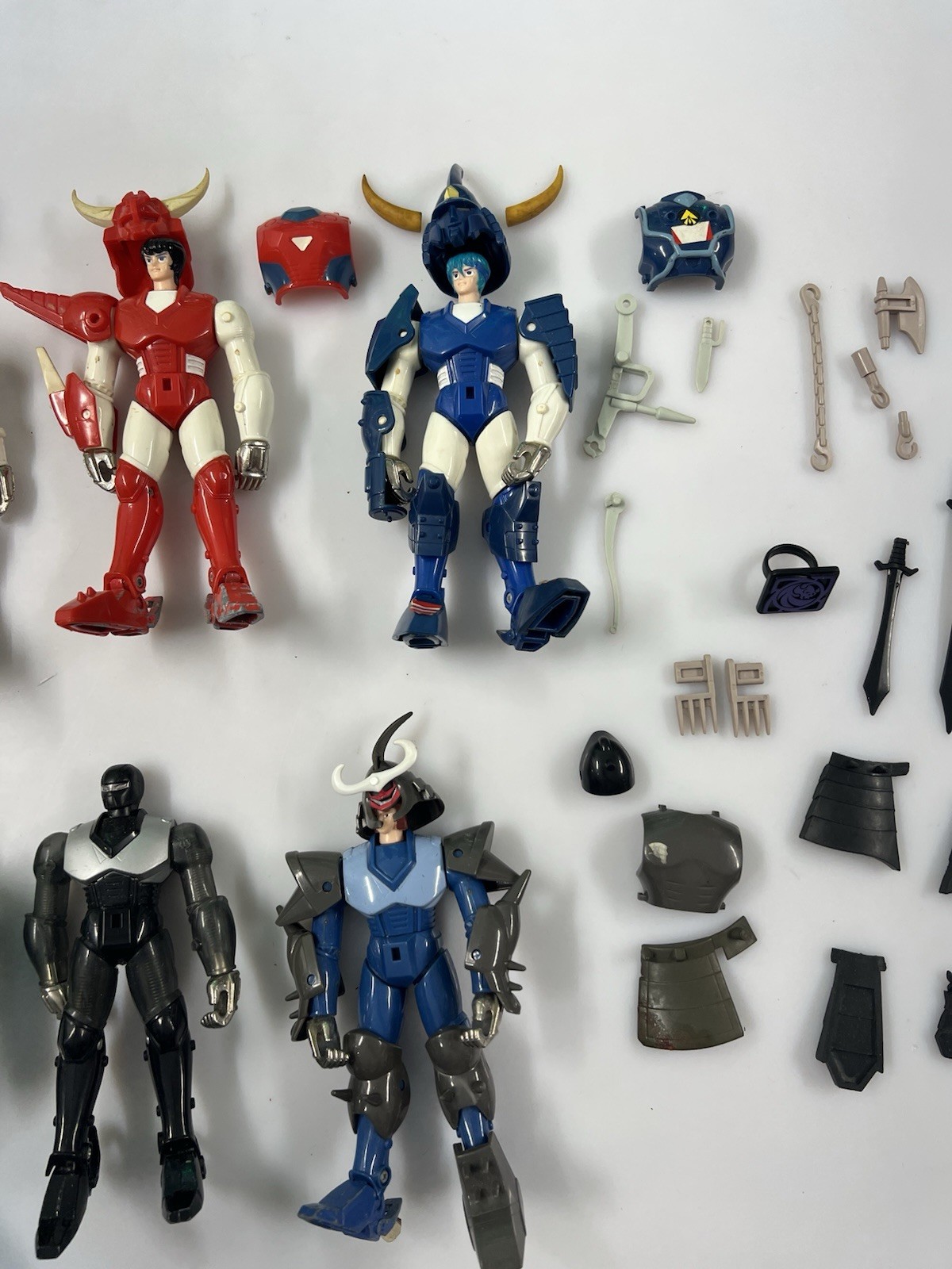 Gig takara I 5 samurai Trooper - Lotto Composto Da 6 Personaggi Con Varie Parti - immagine 5