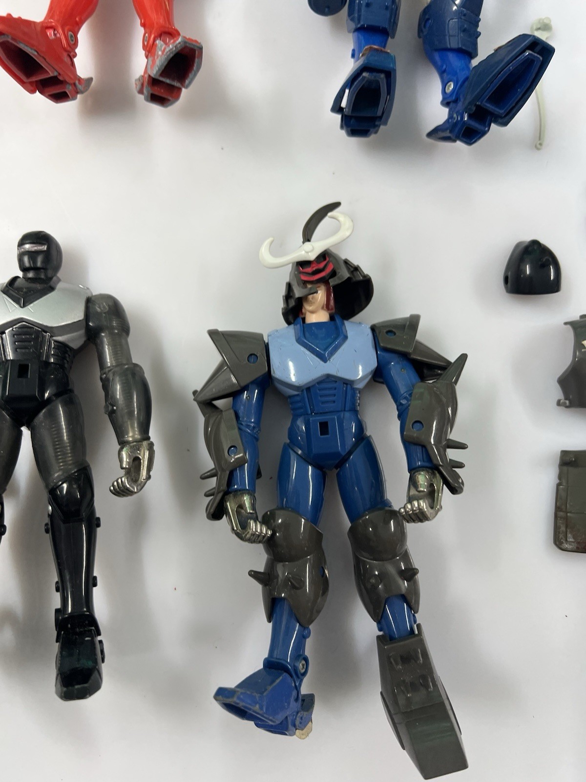 Gig takara I 5 samurai Trooper - Lotto Composto Da 6 Personaggi Con Varie Parti - immagine 6