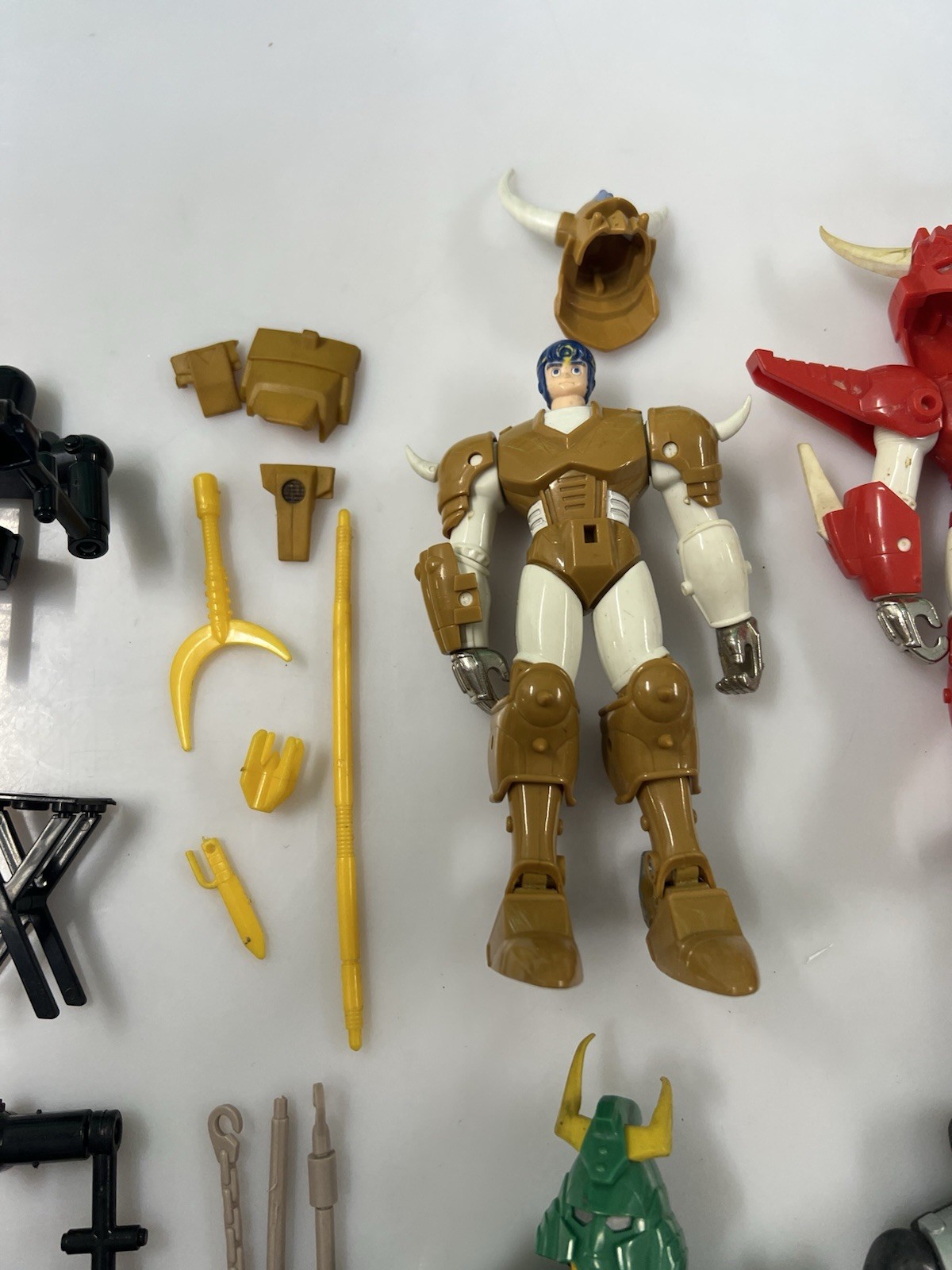 Gig takara I 5 samurai Trooper - Lotto Composto Da 6 Personaggi Con Varie Parti - immagine 8