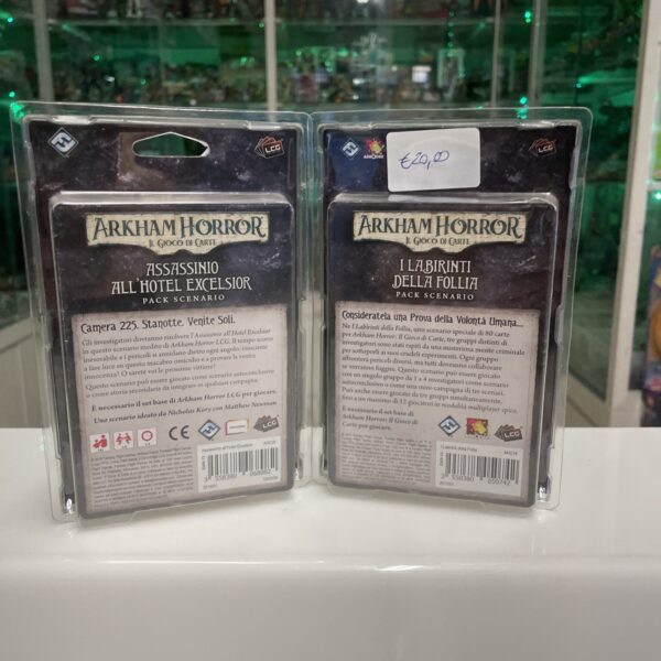 Giochi Uniti - ARKHAM HORROR - Gioco di carte ITALIANO Lotto 2 Pack Scenario - immagine 3