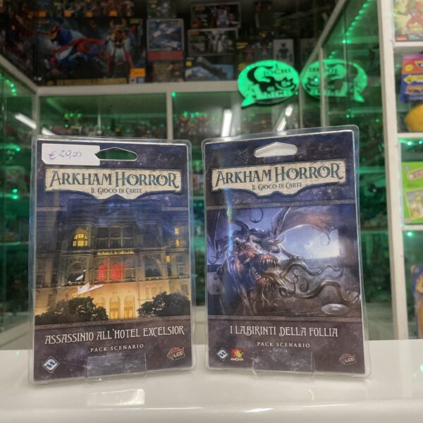 Giochi Uniti - ARKHAM HORROR - Gioco di carte ITALIANO Lotto 2 Pack Scenario