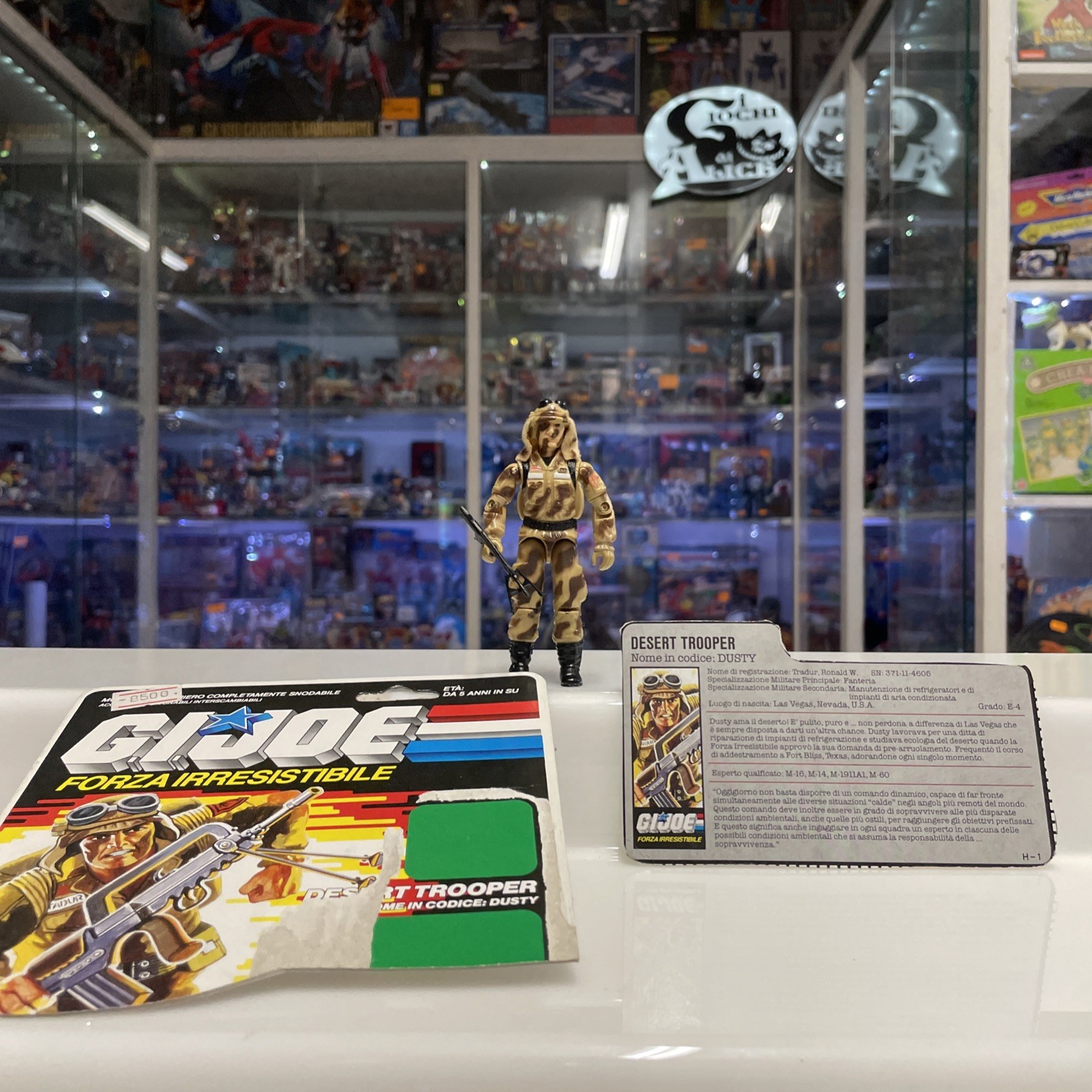 HASBRO G.I.JOE GI JOE - DUSTY Desert Trooper - COMPLETO In Italia