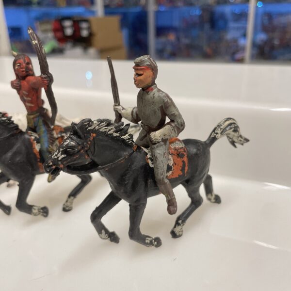 ISAS Cromoplasto XILOPLASTO Soldatini  FAR WEST Cowboys - scala 1/32 - immagine 5
