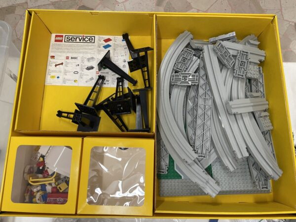 Lego 6399 Airport Shuttle 9V Legoland City Town Monorail 1989 RARA Box PERFETTA! - immagine 6