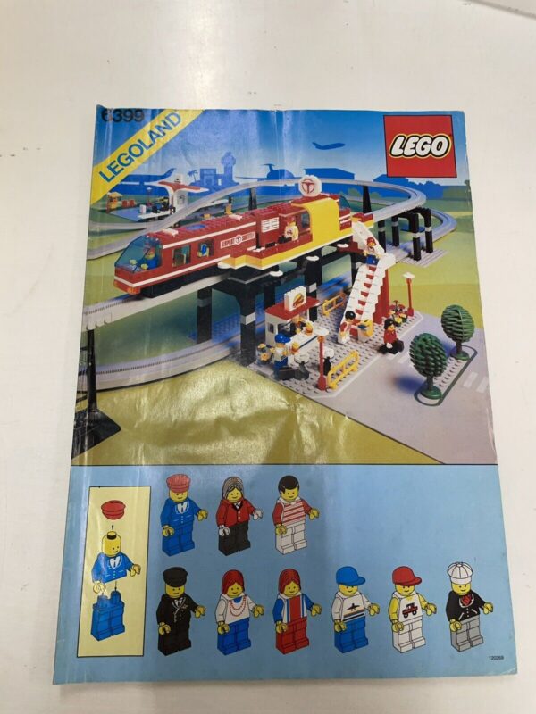 Lego 6399 Airport Shuttle 9V Legoland City Town Monorail 1989 RARA Box PERFETTA! - immagine 10