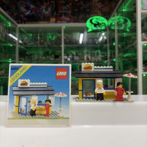 Lego System City Town 6683 Burger Stand - completo 100% Vintage 1983