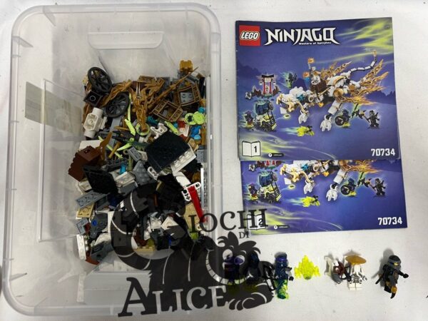 Lego serie Ninjago set 70734 Master Wu Dragon Quasi Completo No Scatola