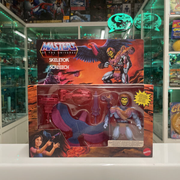 Mattel Masters of the Universe Origins 2-Pack Skeletor & Screeech 14 cm NUOVO