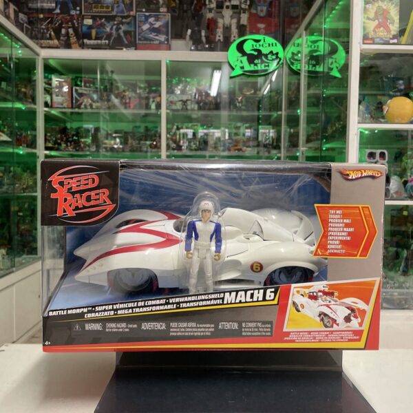 Mattel Speed Racer - Battle Morph Mach 6 con Pilota - Hot Wheels 1:14