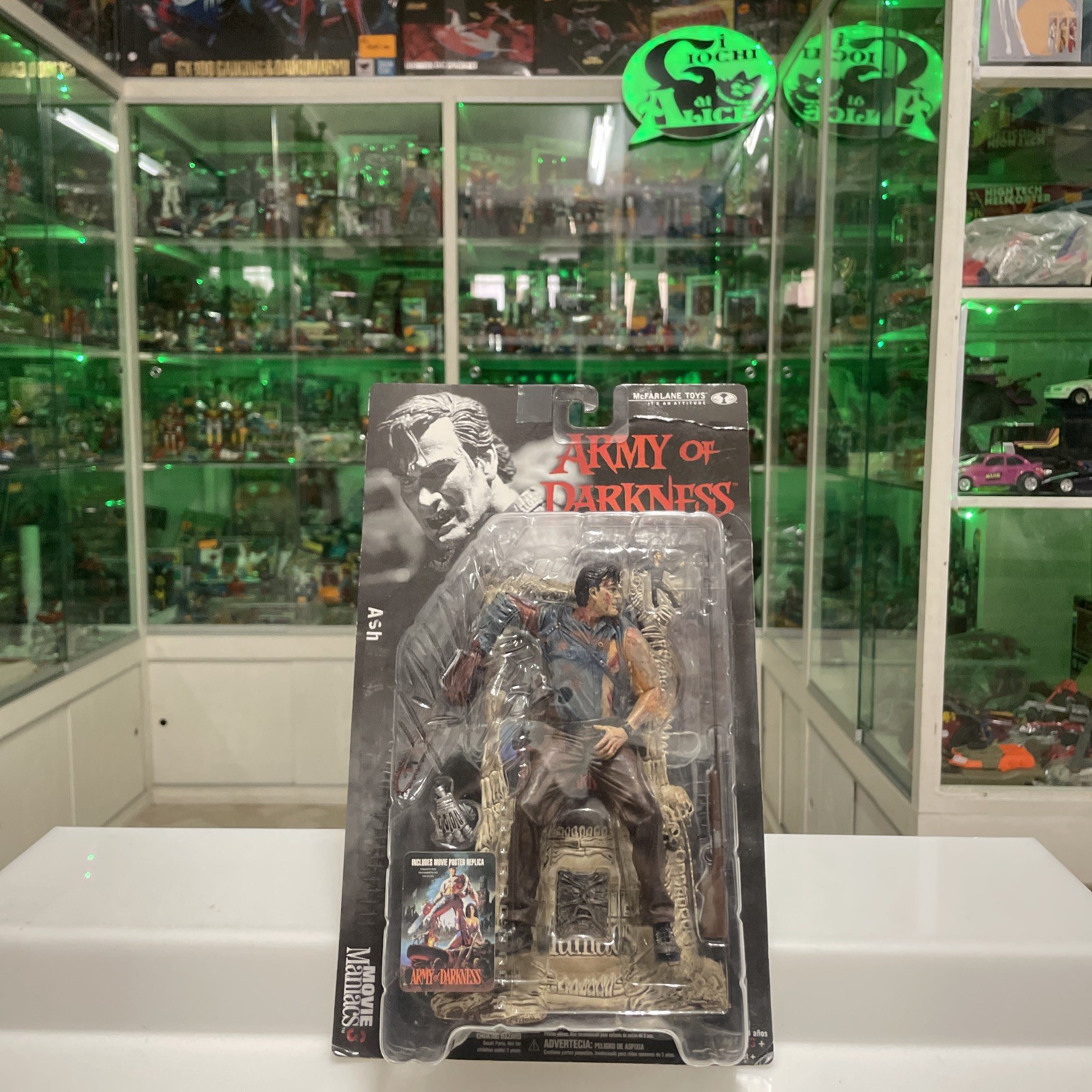 Mcfarlane Toys - Movie Maniacs - Ash- Army Of Darkness- Nuova Sigillata