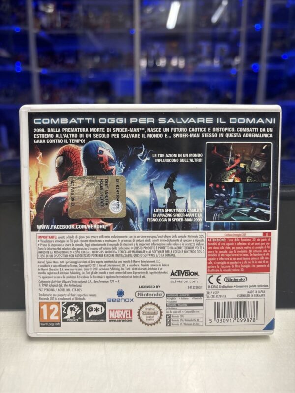 Nintendo 3DS SPIDER-MAN EDGE OF TIME PAL ita - immagine 3