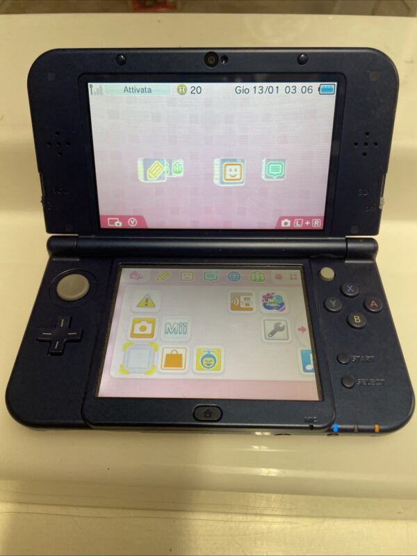 Nintendo 3DS xl Consolle Portatile Blu Cobalto Perfetto  PAL ita + giochi - immagine 10