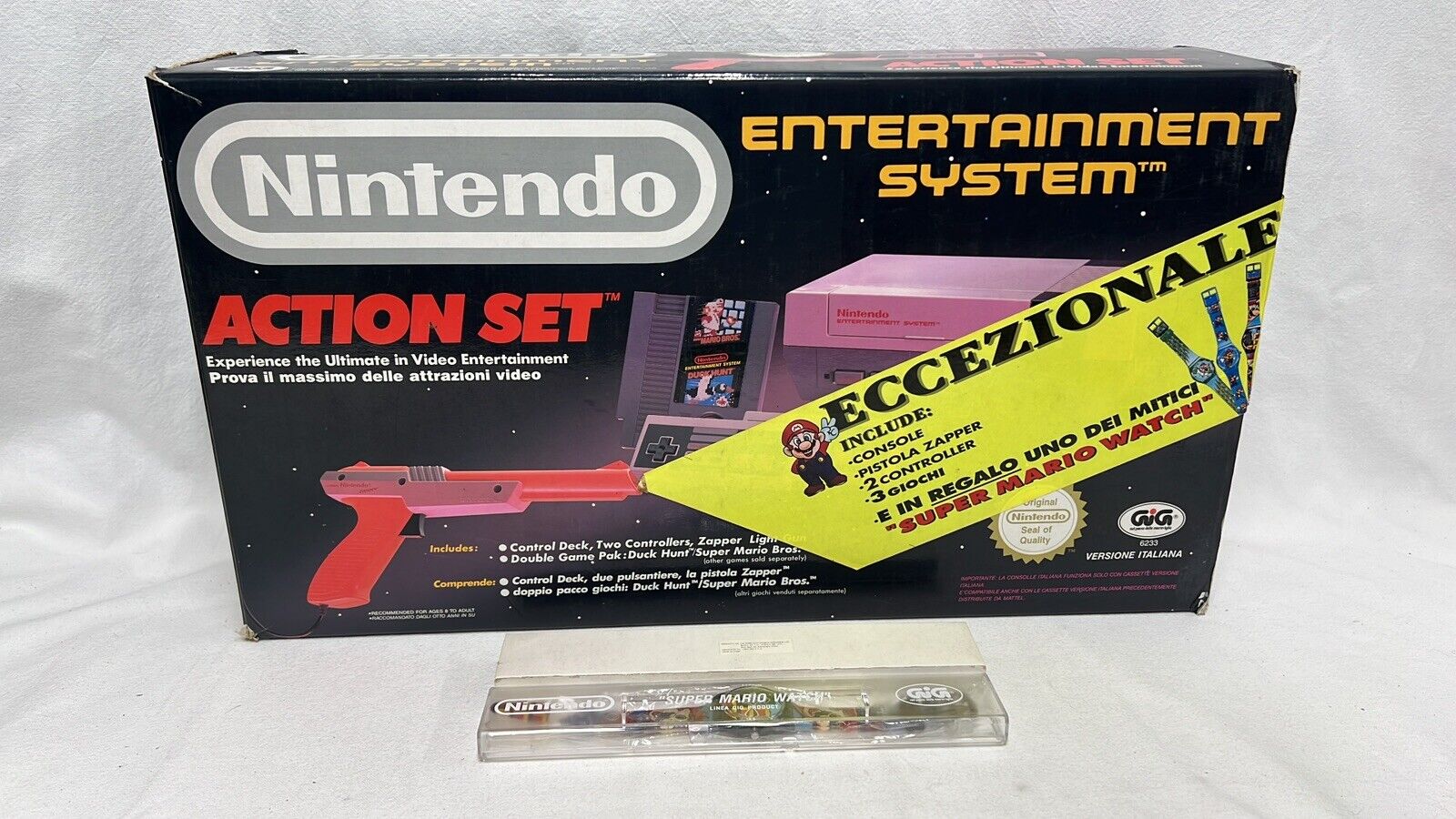 Nintendo Console Nes Gig Versione Italiana Con Orologio Raro - immagine 3