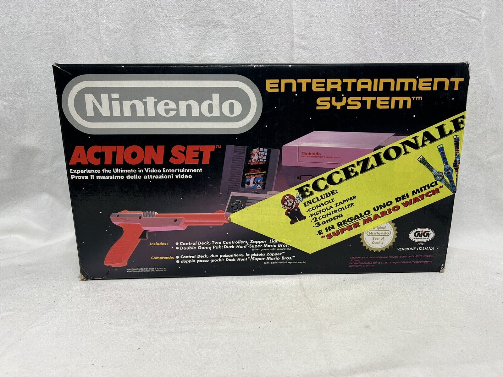 Nintendo Console Nes Gig Versione Italiana Con Orologio Raro - immagine 5