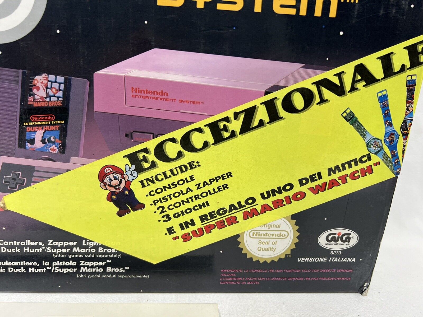 Nintendo Console Nes Gig Versione Italiana Con Orologio Raro - immagine 6