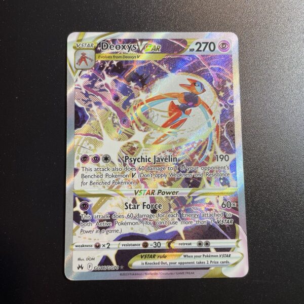 Pokemon Nintendo  Deoxys V Astro #gg 46 Crown Zenith Gallery ENG - NM - tcg - immagine 3