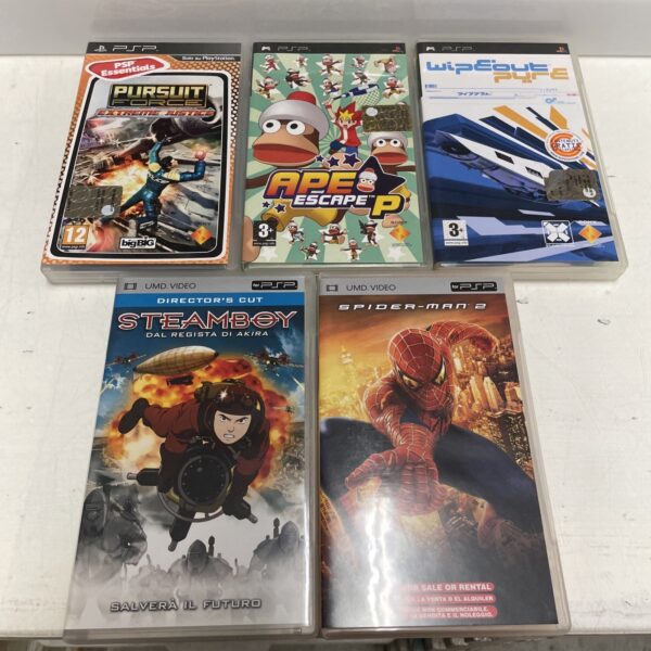 SONY PSP 1004 Fat  + Wipeout Ape Escape + UMD Steamboy +++ PSP Pal ita - immagine 3