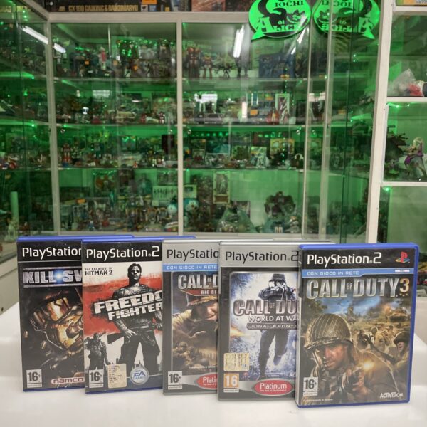 SONY Ps2 Lotto Giochi Di Guerra Call Of Duty / Kill Switch Pal ita