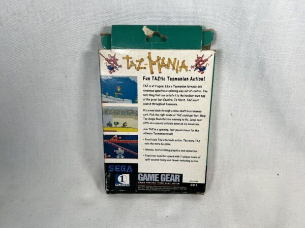Sega Game Gear videogioco Taz Mania Pal - immagine 4