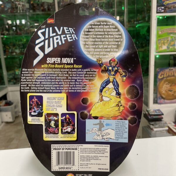 TOY BIZ Marvel Silver Surfer - SUPER NOVA - Space Racers NUOVO - immagine 3