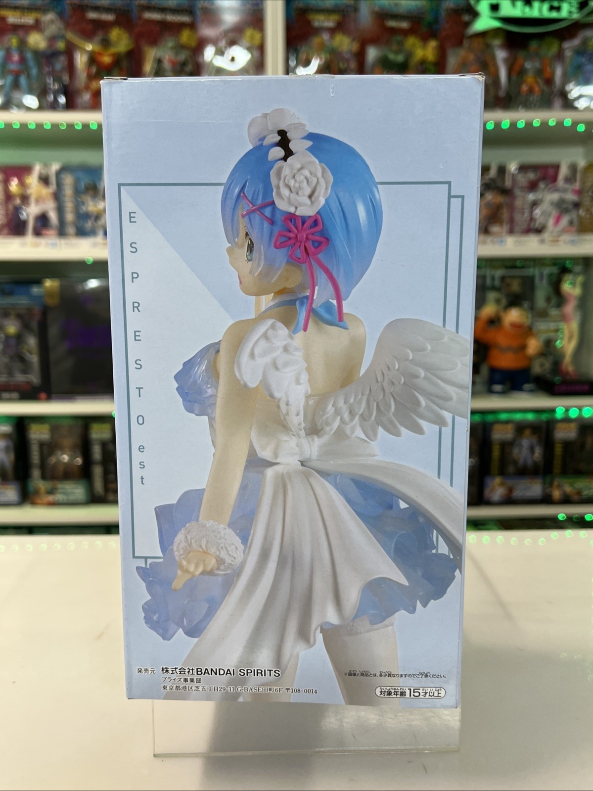 BANPRESTO Re Zero Figura REM Espresto Trasparente Dressy Angel Versione - immagine 5
