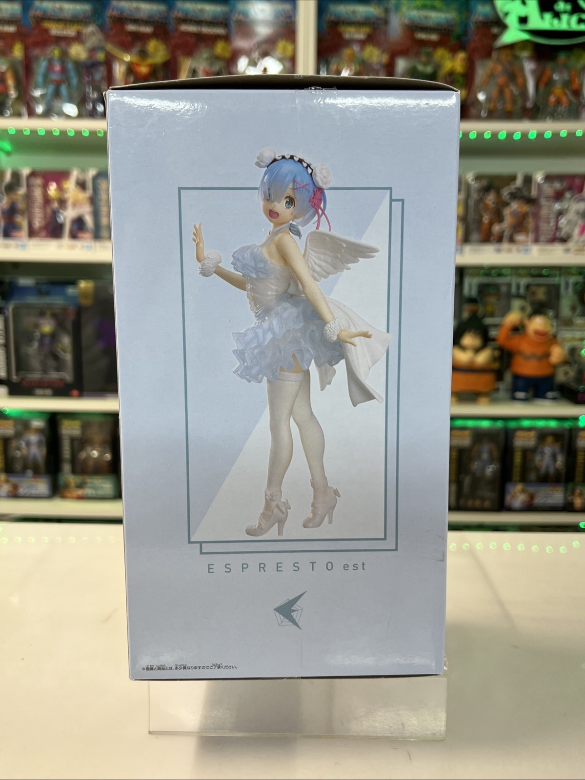 BANPRESTO Re Zero Figura REM Espresto Trasparente Dressy Angel Versione - immagine 6