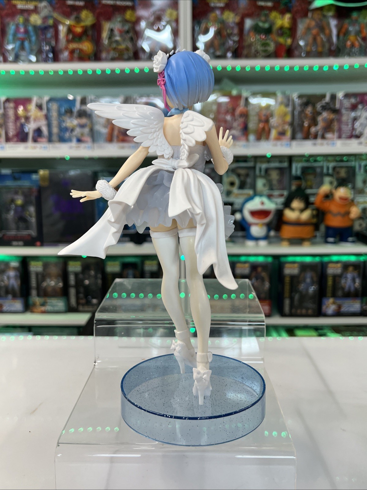 BANPRESTO Re Zero Figura REM Espresto Trasparente Dressy Angel Versione - immagine 8