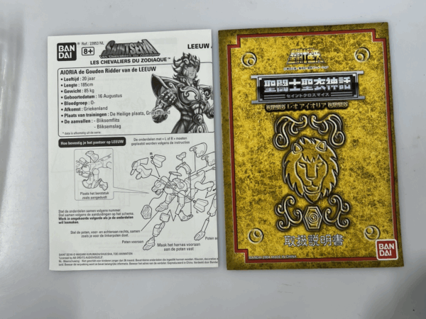 Bandai  Saint Seiya Myth Cloth Serie Gold Aioria Aiolia Leone - immagine 15