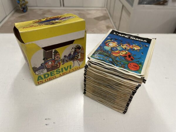 Edierre  L'Ape Magà Box 100 bustine Adesivi stickers 1980 Konchū monogatari