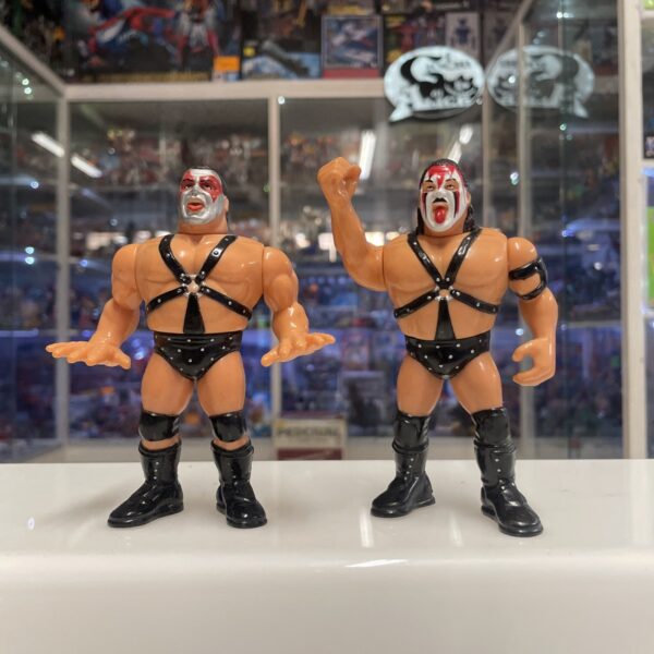 Hasbro WWF wrestling 1991 Serie DEMOLITION Ax and Smash figure