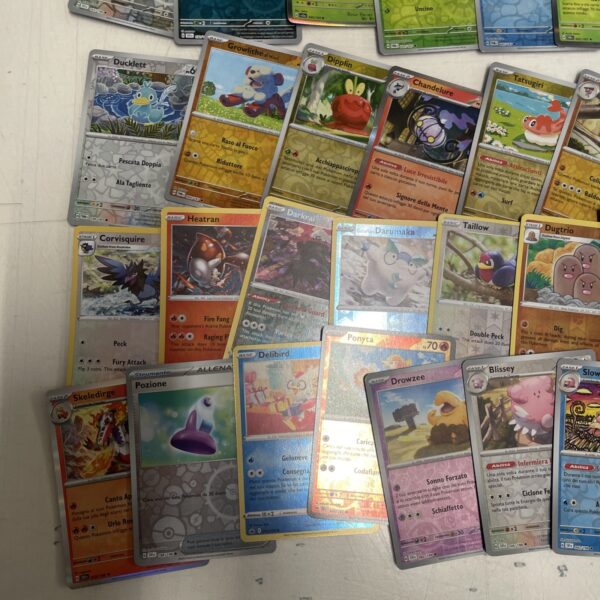 Lotto Carte Pokemon mix 500 ITA ENG JAP Rare e Brillanti Recenti Pikachu A - immagine 5