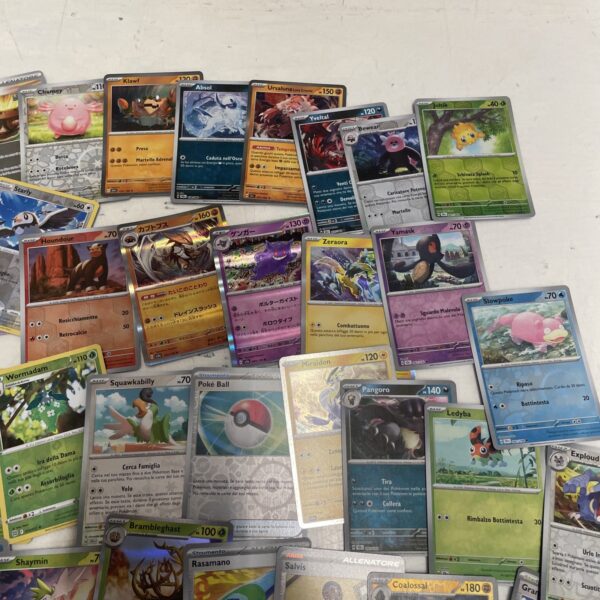 Lotto Carte Pokemon mix 500 ITA ENG JAP Rare e Brillanti Recenti Pikachu E - immagine 4