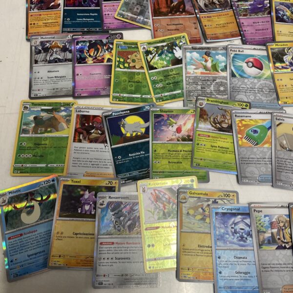 Lotto Carte Pokemon mix 500 ITA ENG JAP Rare e Brillanti Recenti Pikachu E - immagine 6