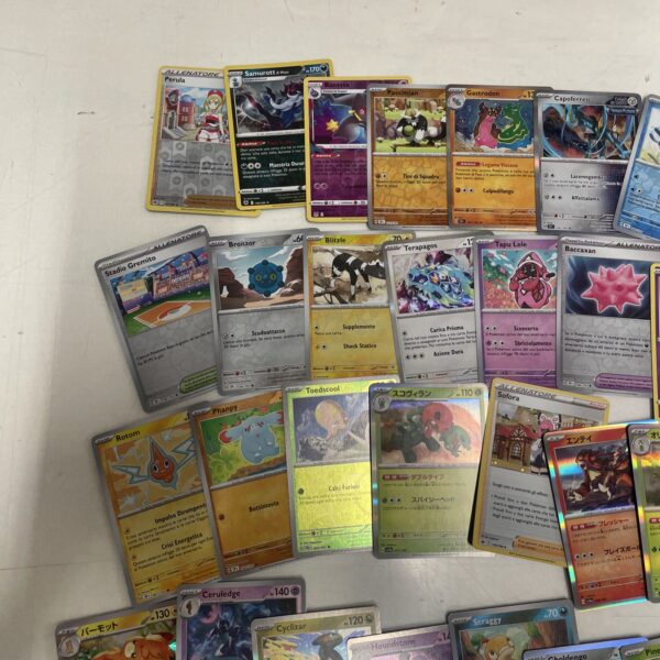 Lotto Carte Pokemon mix 500 ITA ENG JAP Rare e Brillanti Recenti Pikachu E - immagine 7
