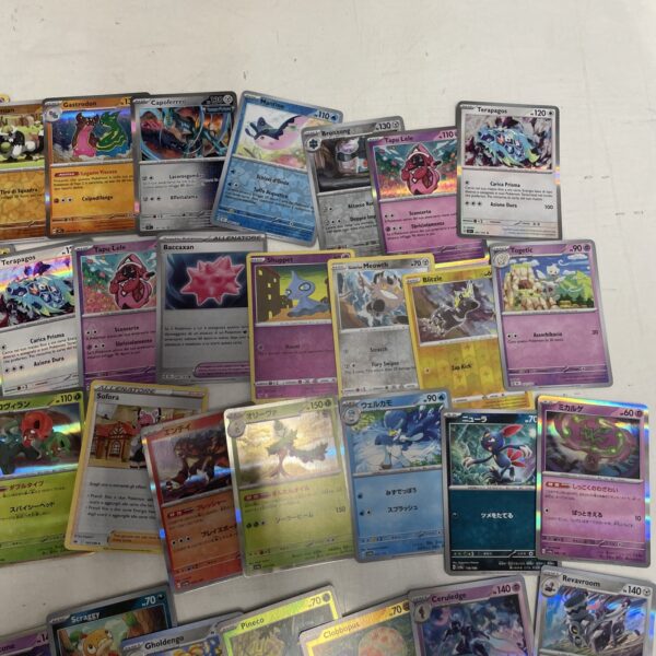 Lotto Carte Pokemon mix 500 ITA ENG JAP Rare e Brillanti Recenti Pikachu E - immagine 8