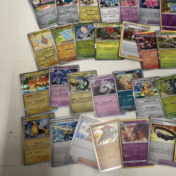 Lotto Carte Pokemon mix 500 ITA ENG JAP Rare e Brillanti Recenti Pikachu E - immagine 9