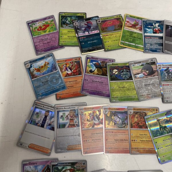 Lotto Carte Pokemon mix 500 ITA ENG JAP Rare e Brillanti Recenti Pikachu H - immagine 8