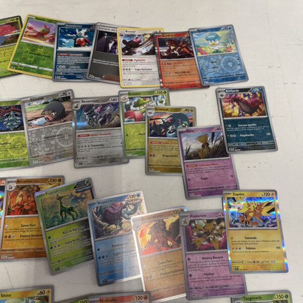 Lotto Carte Pokemon mix 500 ITA ENG JAP Rare e Brillanti Recenti Pikachu H - immagine 9