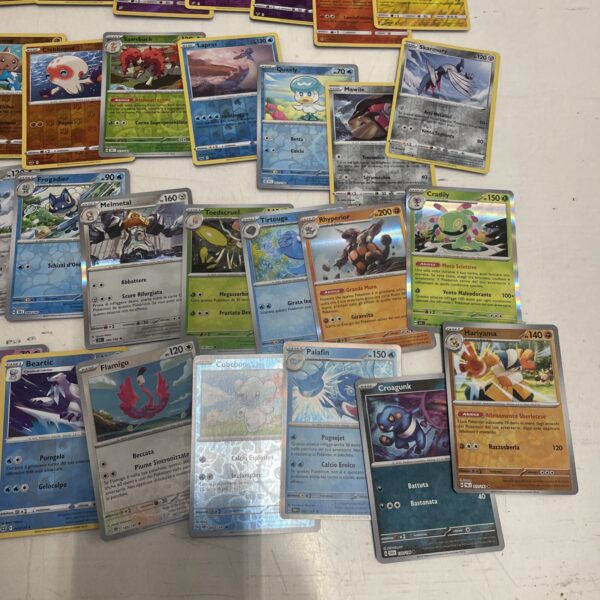 Lotto Carte Pokemon mix 500 ITA ENG JAP Rare e Brillanti Recenti Pikachu J - immagine 6