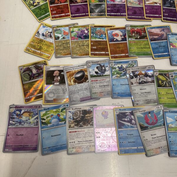 Lotto Carte Pokemon mix 500 ITA ENG JAP Rare e Brillanti Recenti Pikachu J - immagine 7