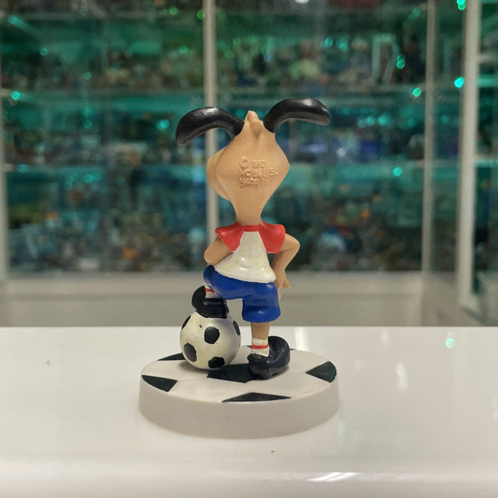 Mascotte Figura USA 94 World Cup Dakin Bully Pejo Rubber Figure Stricker 7 cm - immagine 4