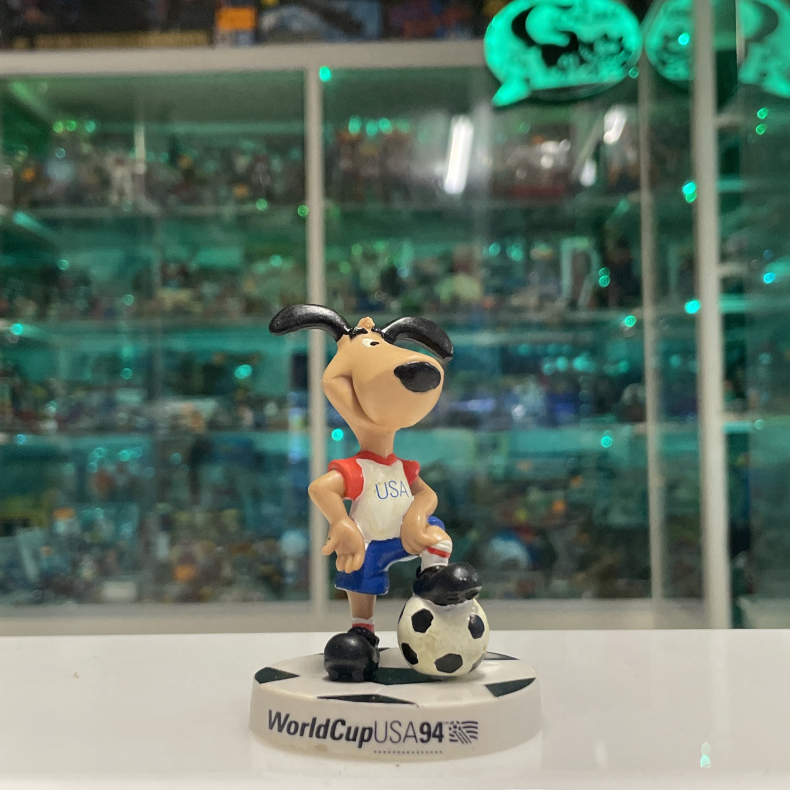 Mascotte Figura USA 94 World Cup Dakin Bully Pejo Rubber Figure Stricker 7 cm