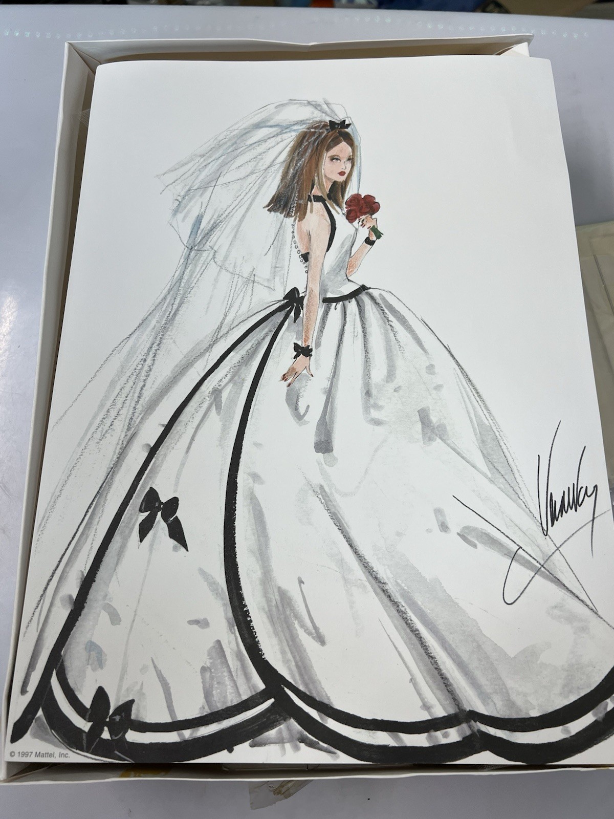 Mattel Barbie - Vera Wang collection - Barbie Vera Wang wedding couture 1997 - immagine 11