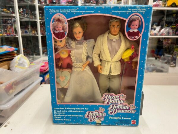 Mattel Heart Family Famiglia del Cuore Nonno e Nonna Set #3132 1986 NRFB