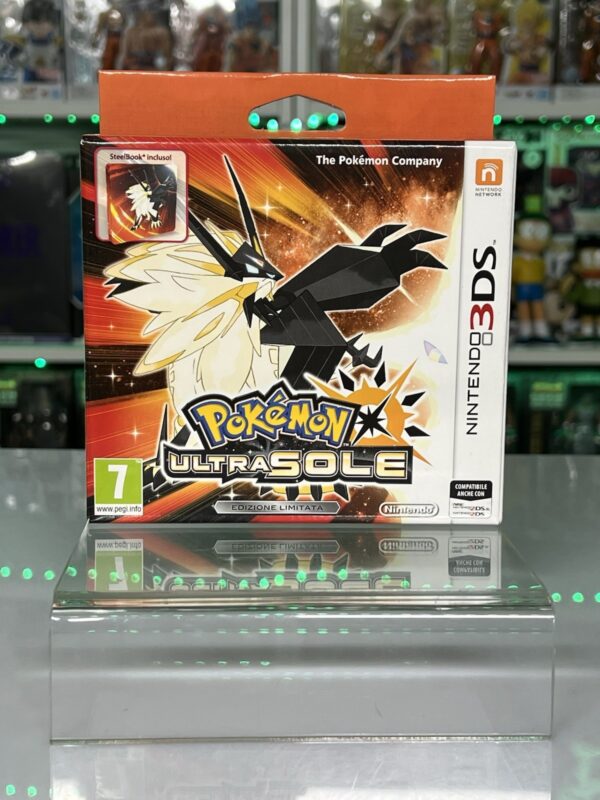 Nintendo 3DS 2DS videogioco - PoKemon Ultrasole Limited edition con steel book - immagine 3