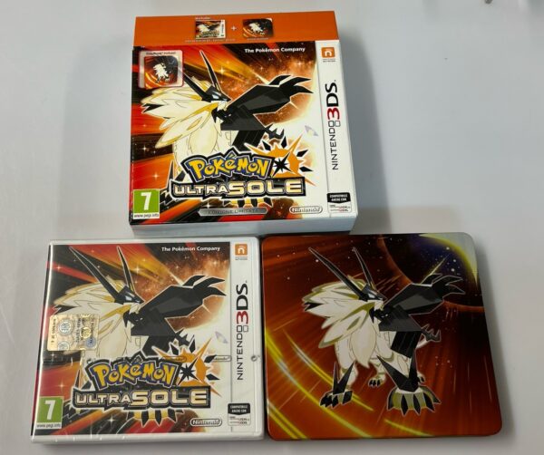 Nintendo 3DS 2DS videogioco - PoKemon Ultrasole Limited edition con steel book - immagine 7