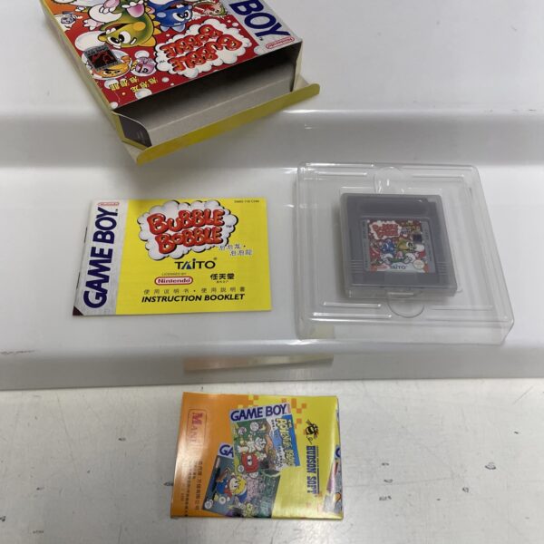 Nintendo BUBBLE BOBBLE Game Boy DMG - 118CHN Pal RARE Perfetto China Version - immagine 9