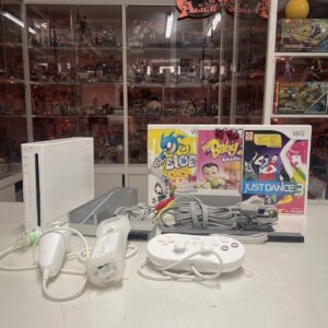 Nintendo Wii Consolle Bianco + Cube Pad + 3 giochi Just Dance